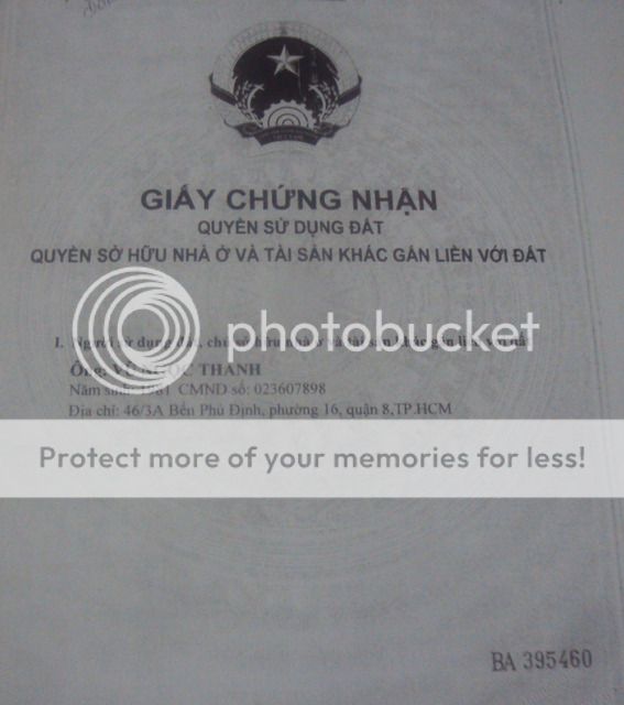 Cần bán đất Quận 8: 5m x 20m đã có sổ hồng.