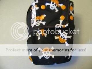 Jolly Roger Skulls Cotton AIO Diaper